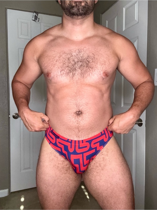 Modus Vivendi Other - MODUS VIVENDI Men's Red and Blue Geometric Briefs